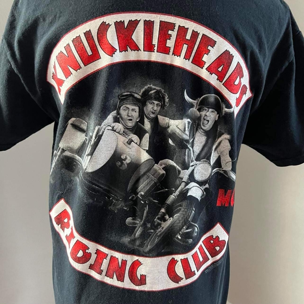 Unique Three Stooges Knucklehead Riding Club T-shirt